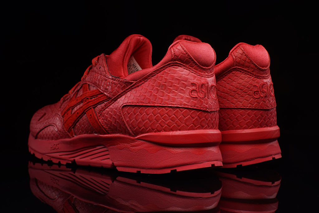 red asics shoes