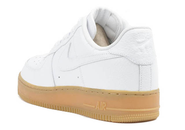 white air forces with tan bottom