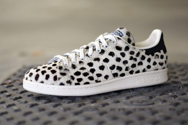 adidas stan smith white leopard print