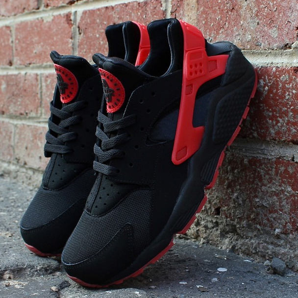 red and black huaraches mens Online