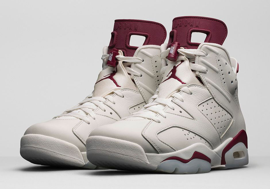 white and maroon 6s