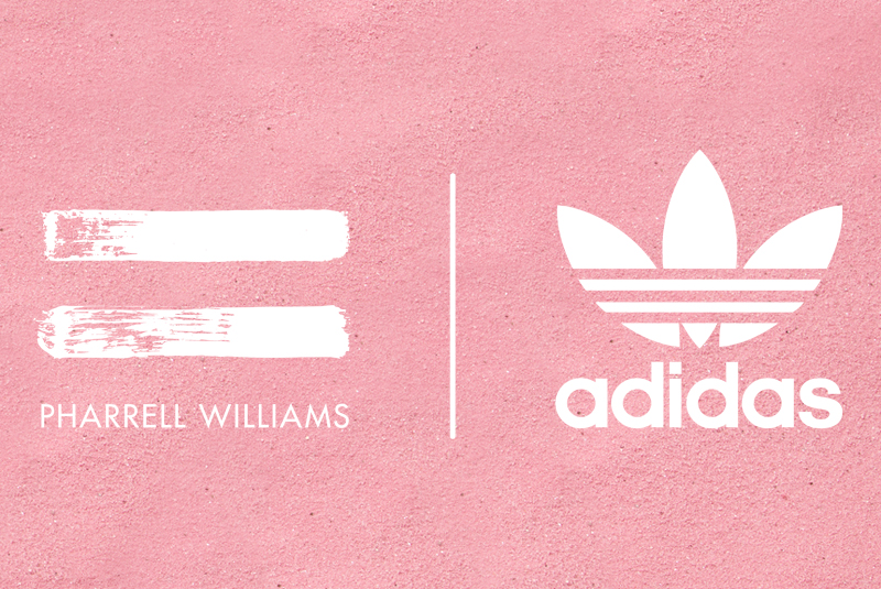 pharrell williams x adidas originals pink beach collection