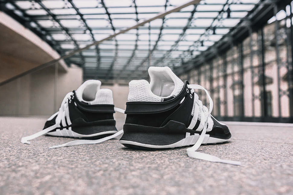 adidas eqt support white and black