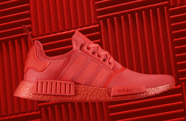 solid red adidas