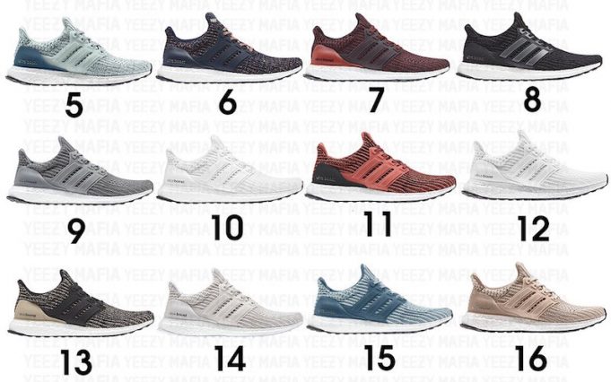 ultra boost colorways 2018