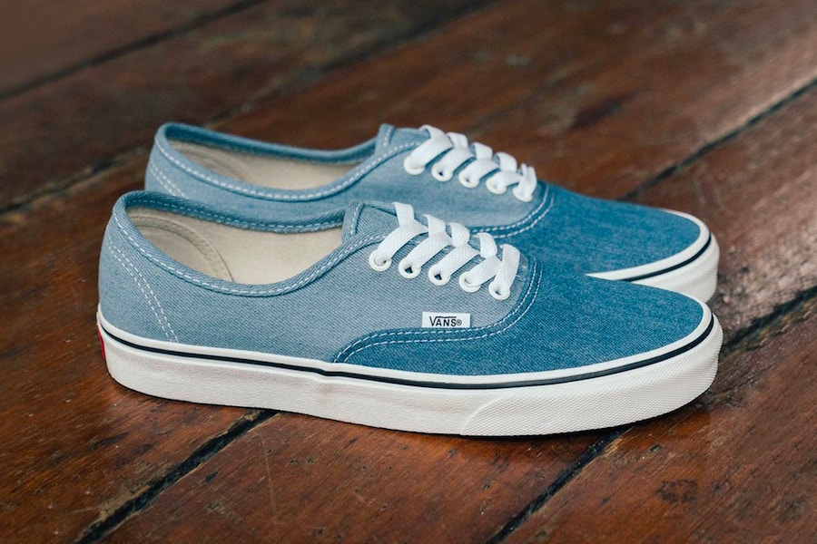 Two-tone Denim Vans Old Skool and Authentic