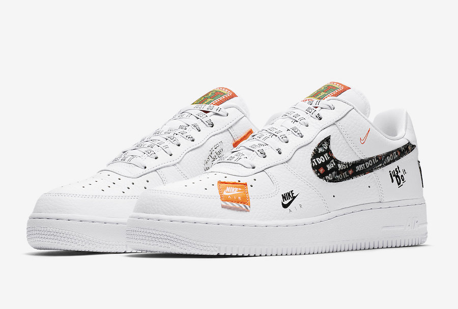 nike just do it white air force 1
