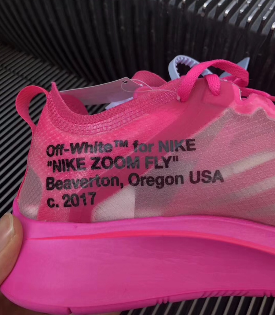 Off-White x Nike Zoom Fly SP “Tulip Pink” Release Info
