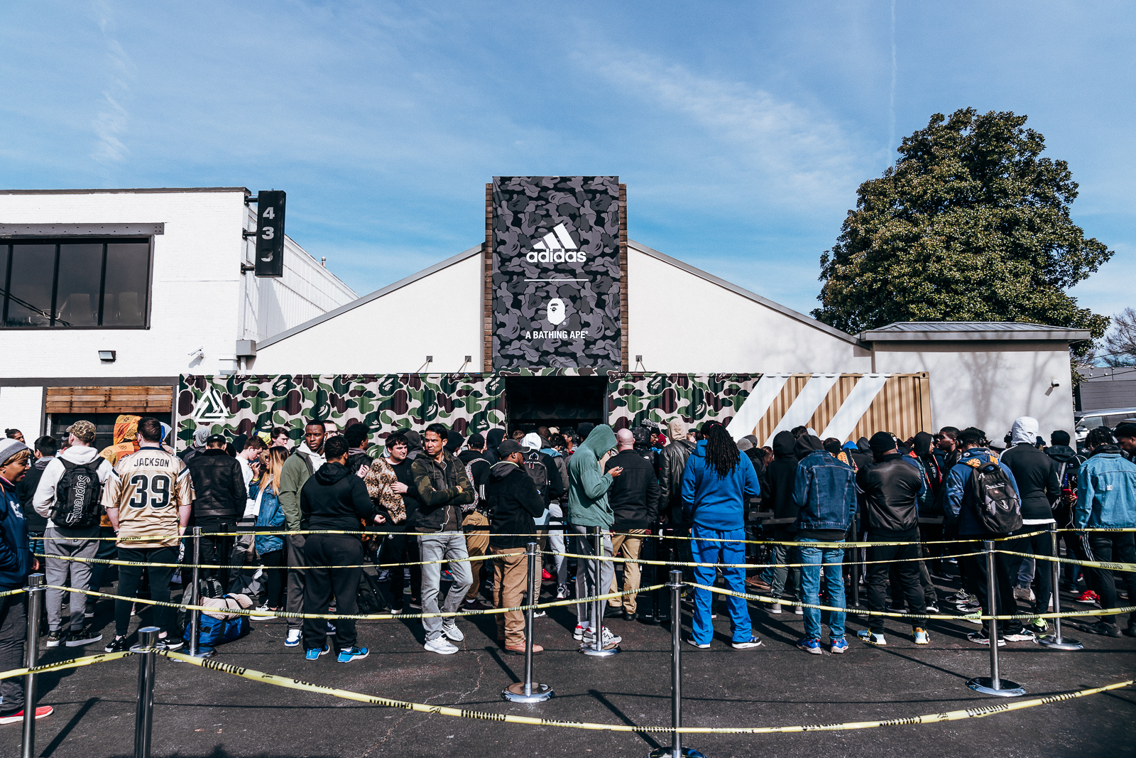 Swiss hard affix BAPE and adidas celebrated Sports and Culture for Superbowl Weekend