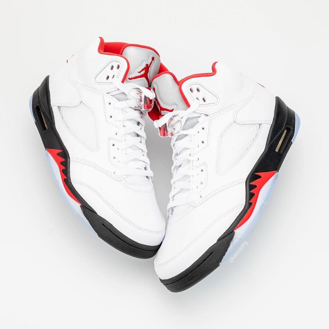 fire red 5s size 12