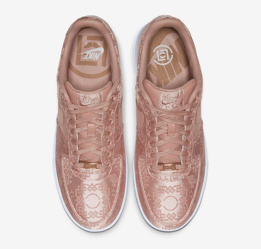 clot air force 1 rose gold release date