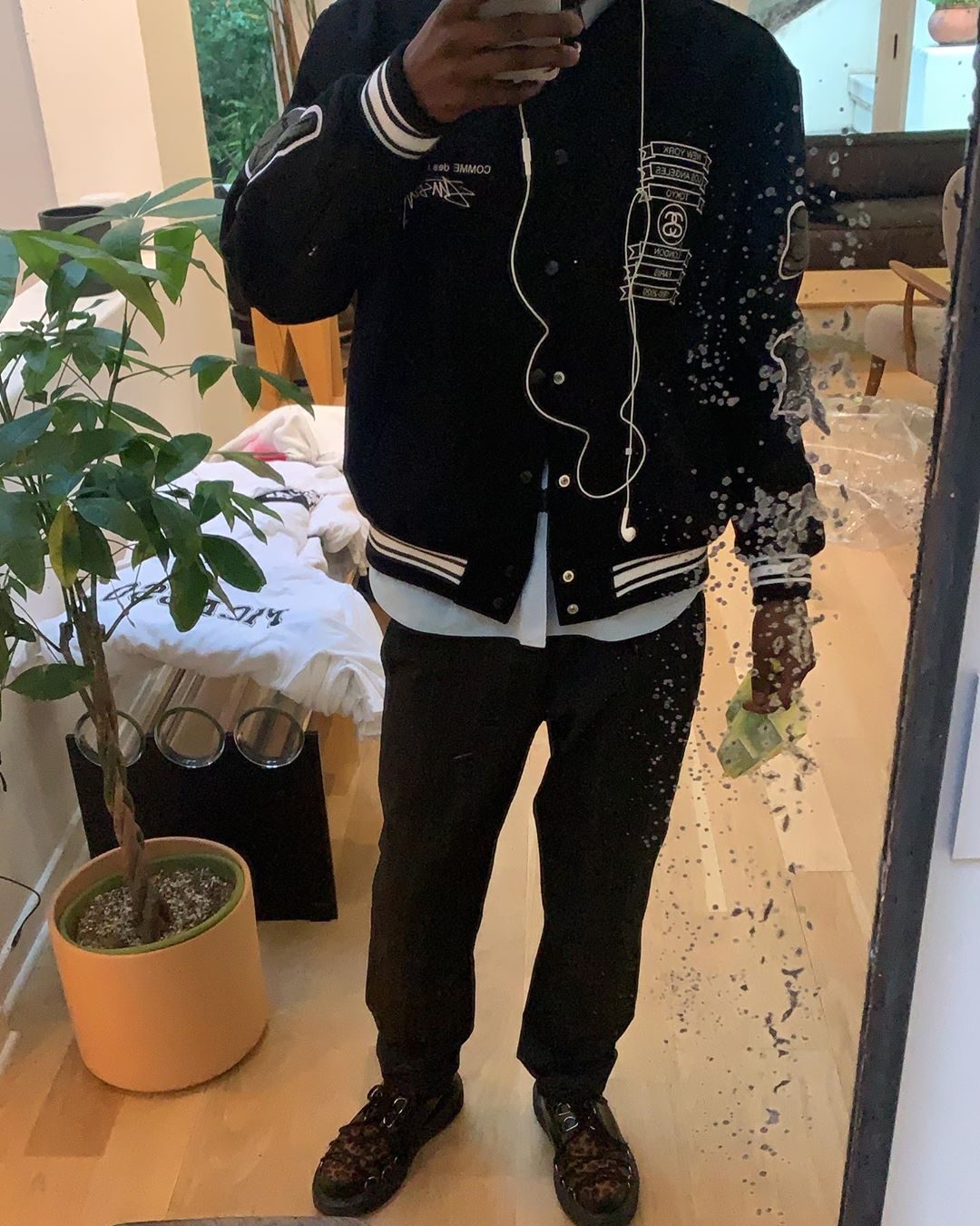 Details about   Stussy X Comme des Garcons 40th Anniversary Varsity Jacket CDG ASAP Rocky