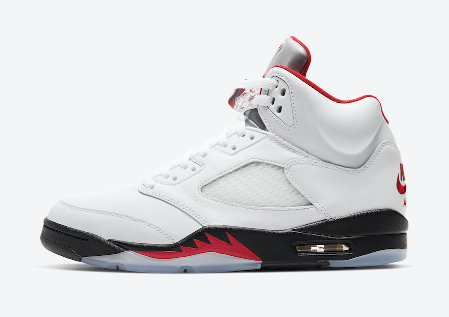 fire red 5s size 12