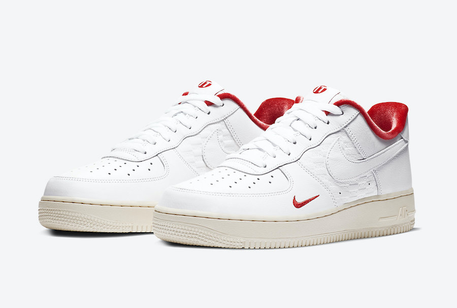 air force 1 with red check