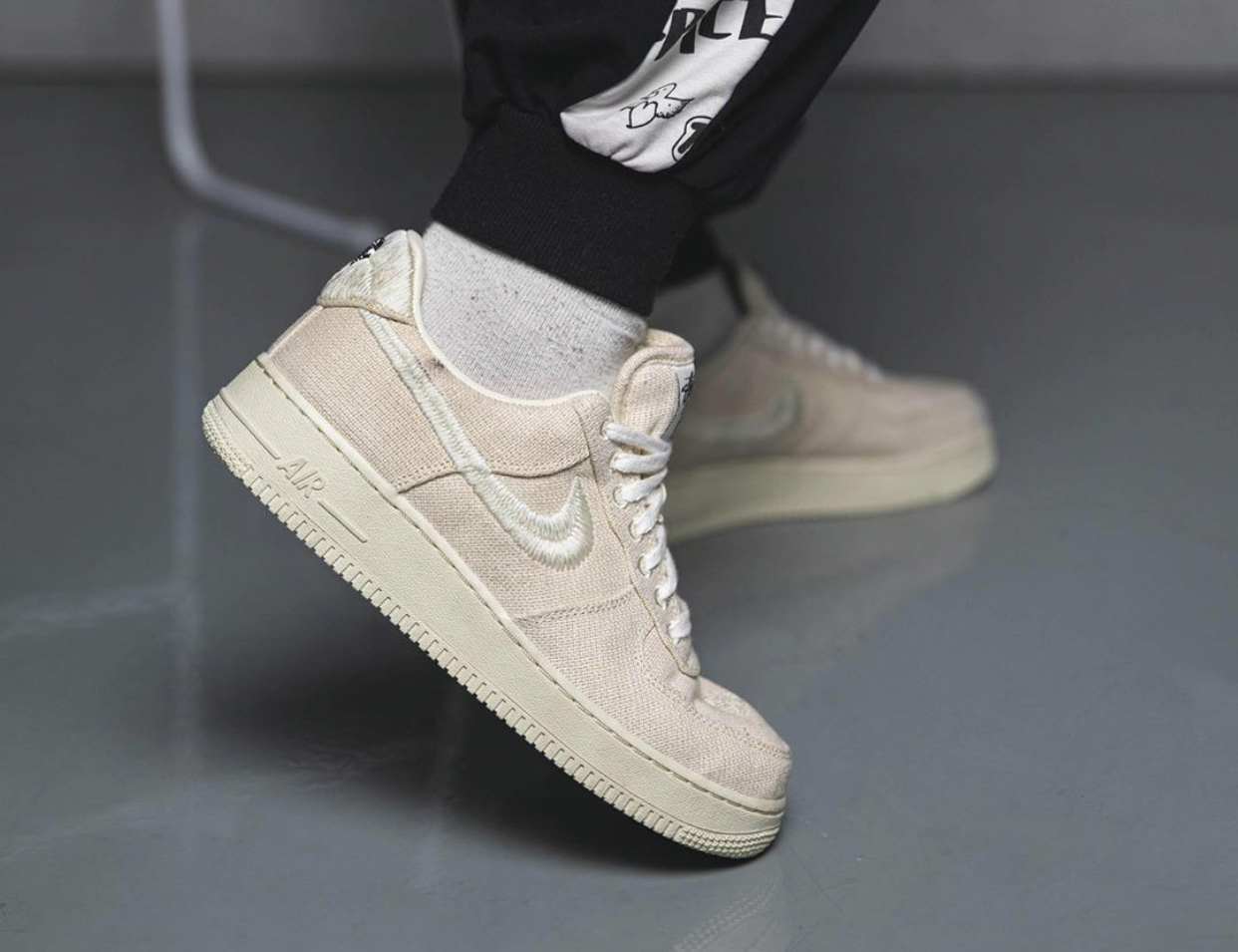stussy air force 1 fossil