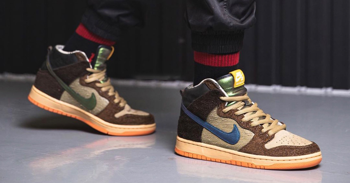 On-Feet Look at the Concepts x Nike SB Dunk High “Duck”