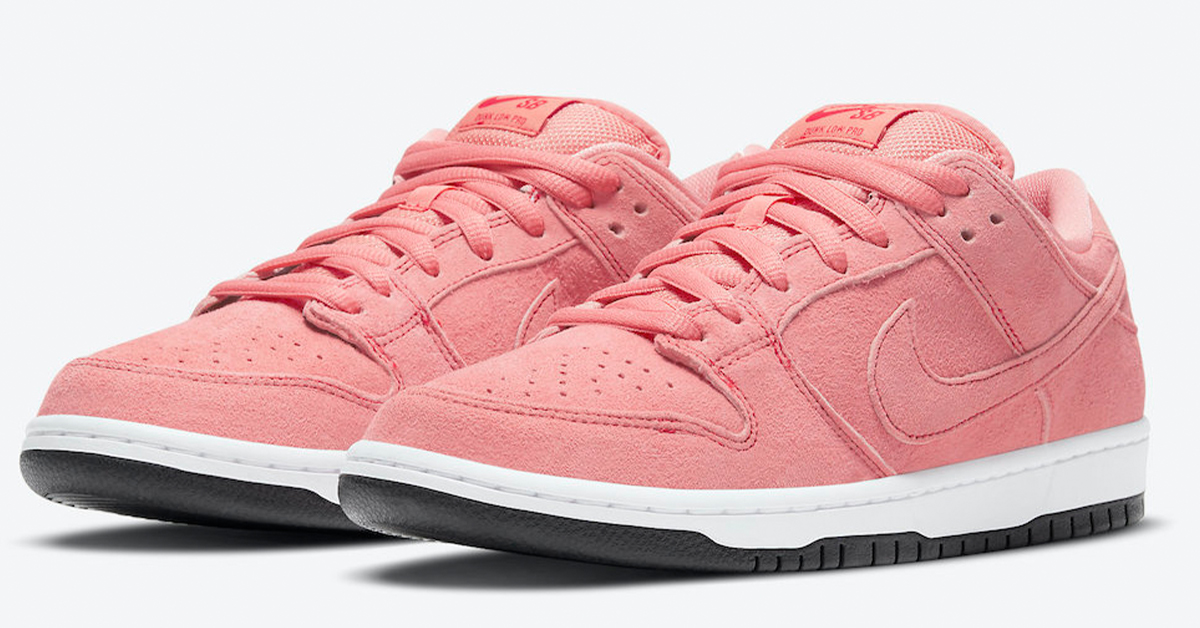 nike sb pink and red