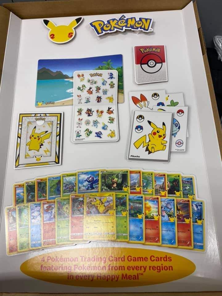 Details about   POKEMON McDONALDS LOT 0F 20 BOOSTER PACKS *25th Anniversary HAPPY MEAL CARDS 