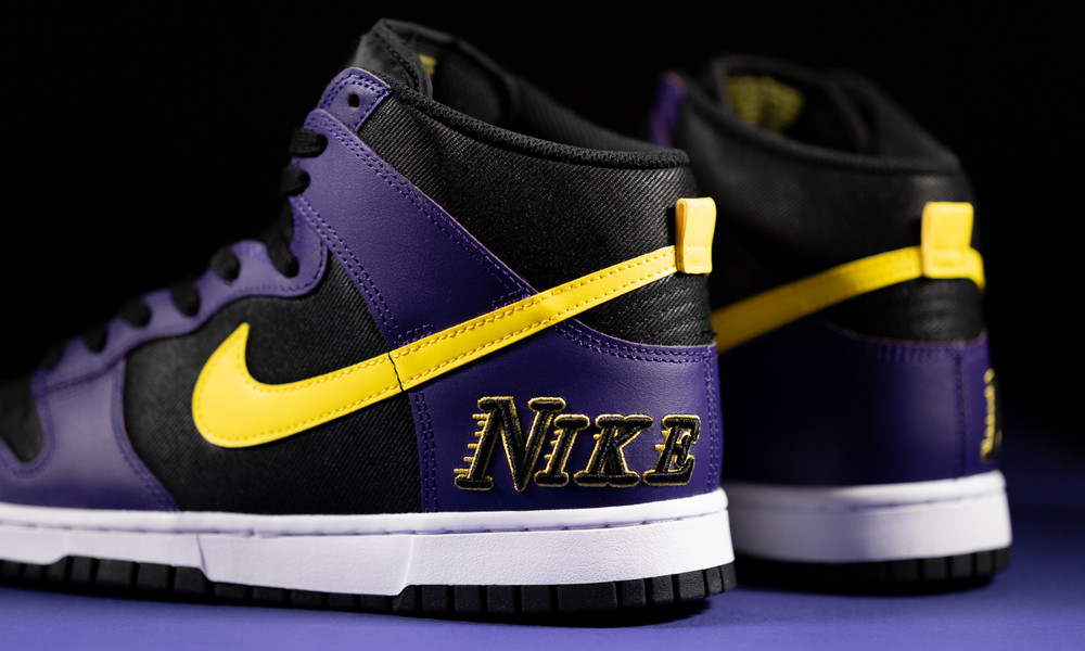 Nike Dunk High EMB “Lakers” Launches Next Month
