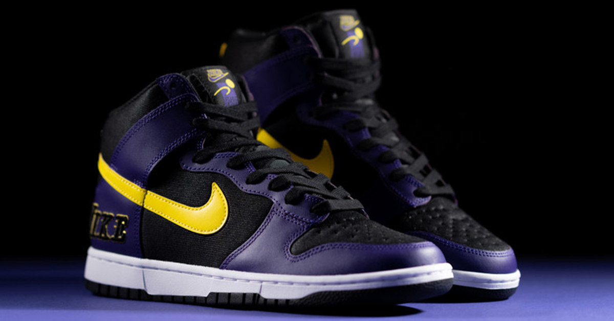 Nike Dunk High EMB “Lakers” Launches Next Month