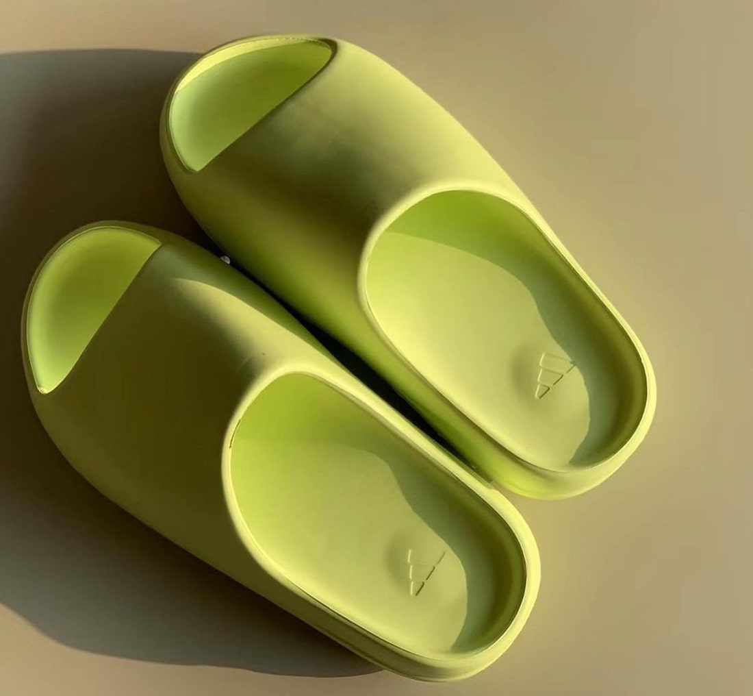 Detailed Look at the adidas YEEZY Slide “Glow Green”