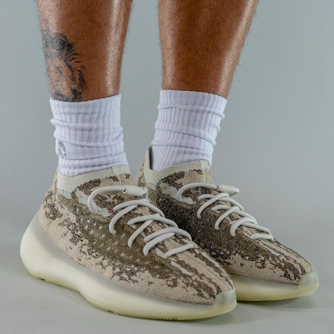 On-Feet Look at the adidas YEEZY BOOST 380 “Stone Salt”