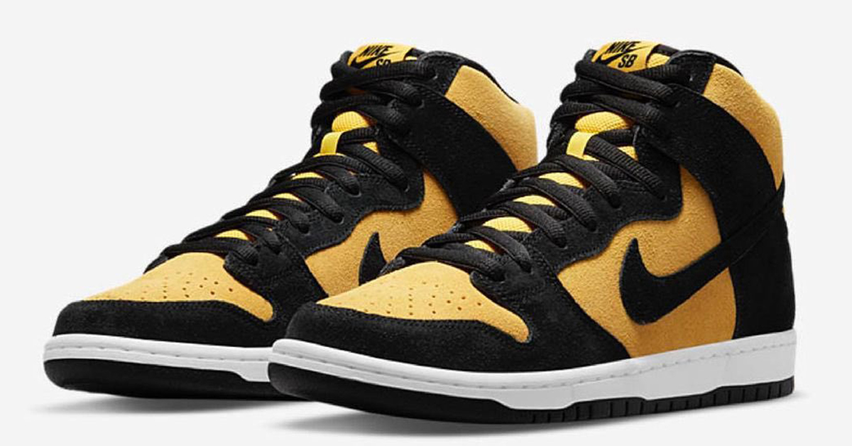 gold and black nikes