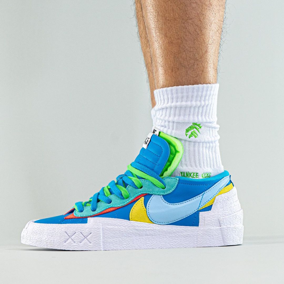 On-Feet Look at the KAWS x sacai x Nike Blazer Lows