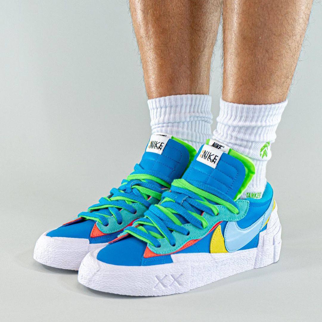 On-Feet Look at the KAWS x sacai x Nike Blazer Lows