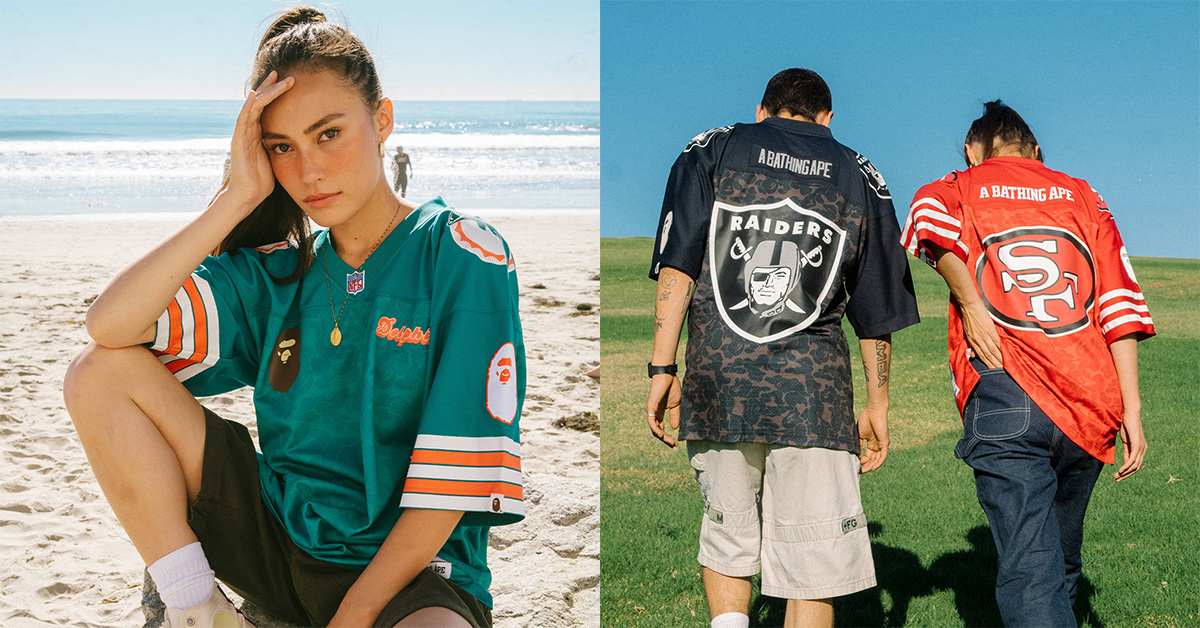 BAPE x Mitchell & Ness NFL Leave Jersey Collection