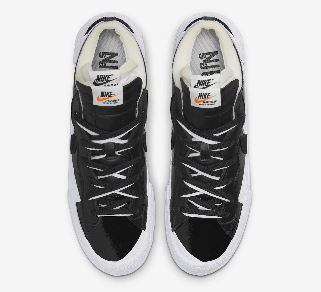 sacai x Nike Blazer Low Black DM6443-001 Release Date