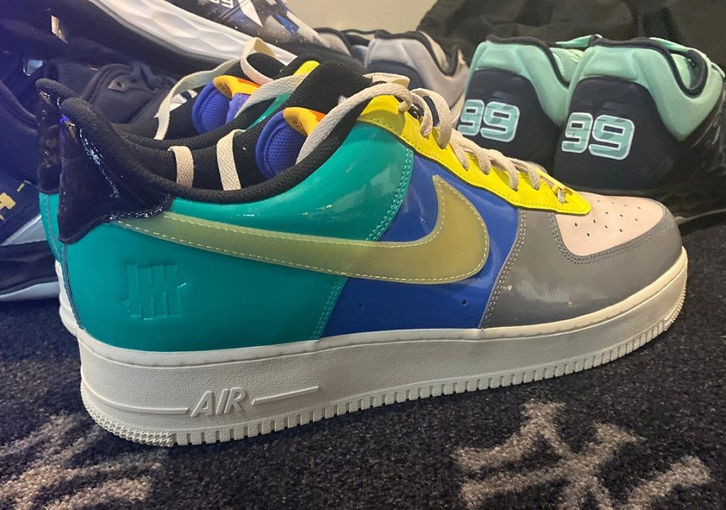 UNDEFEATED x Nike Air Force 1 Grey Blue Release Date